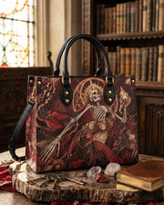 Crimson Tide Leather Handbag