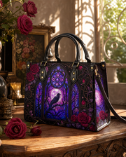 Glass Veil Leather Handbag