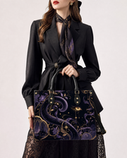 Amethyst Hush Leather Handbag