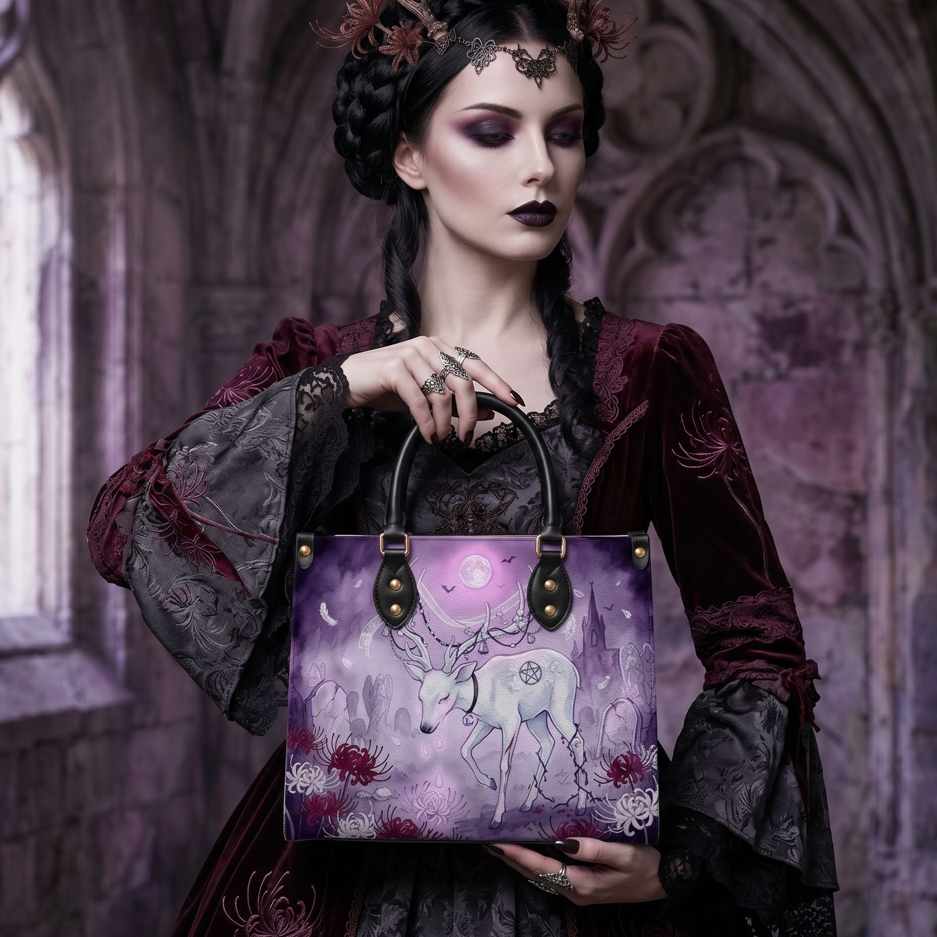 Spirit Stag Leather Handbag