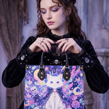 Astral Mew Leather Handbag