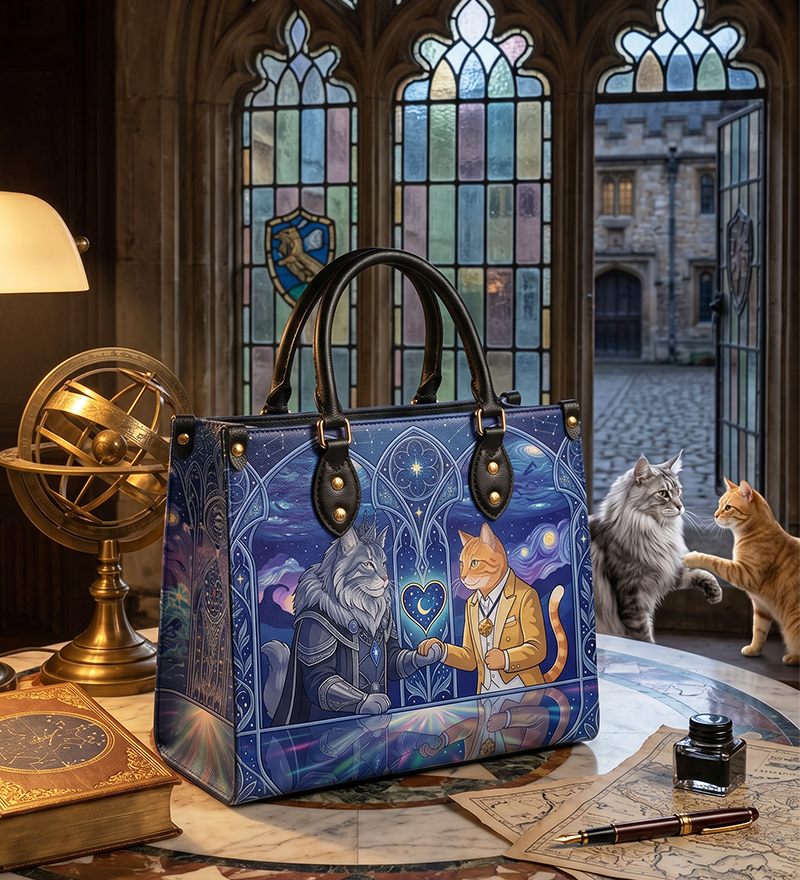 "StarPact" Leather Handbag
