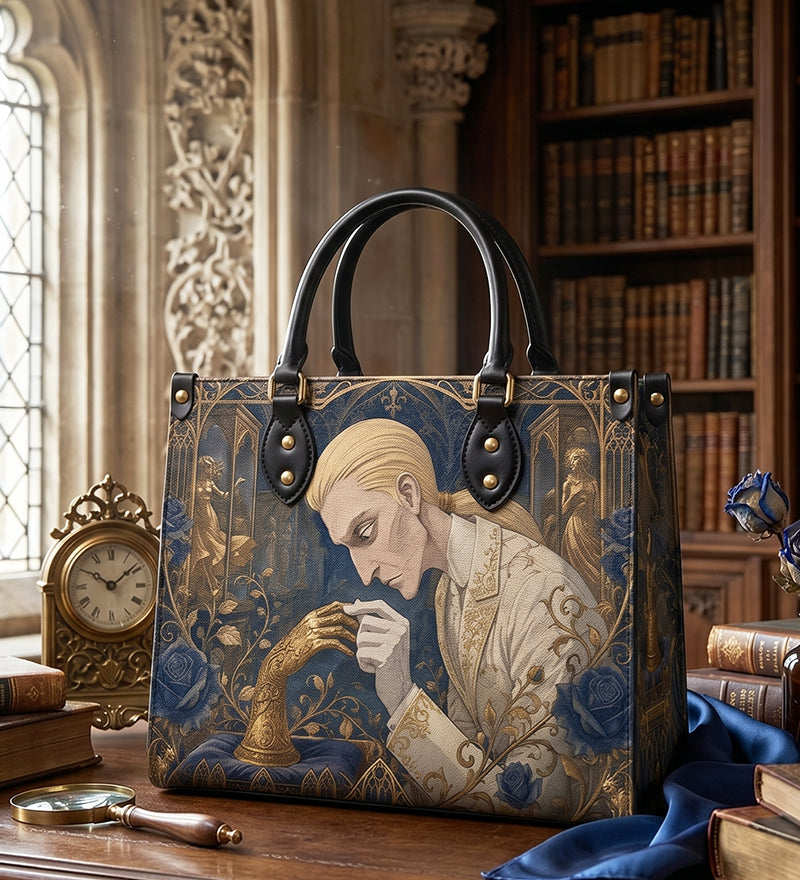 Metal Touch Leather Handbag