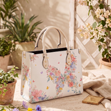 Floraptera Leather Handbag