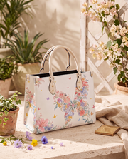 Floraptera Leather Handbag
