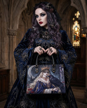 Raven's Moon Hymn Leather Handbag