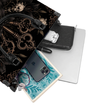 3 keys Leather Handbag