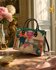blush Arcadia Leather Handbag