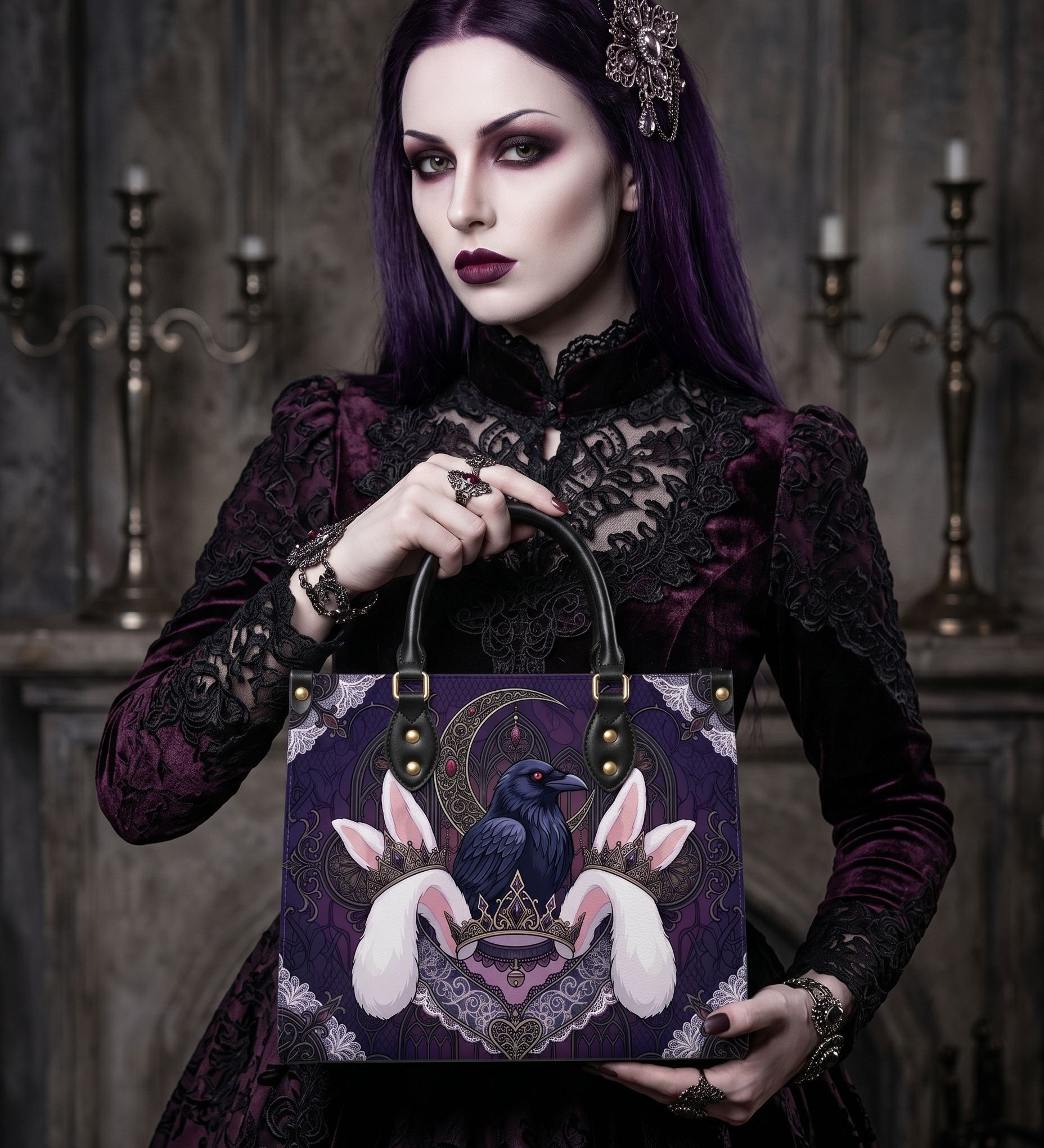 Moon Ballad Leather Handbag