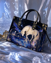 Crystal Veil Leather Handbag