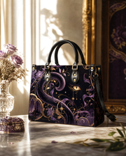 Amethyst Hush Leather Handbag