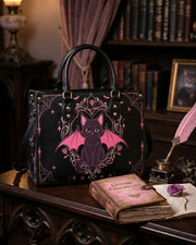 Winged Imp Leather Handbag