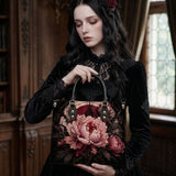 Altar Peony Leather Handbag