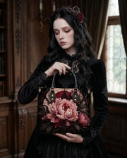 Altar Peony Leather Handbag