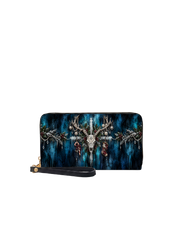 Frosted Antler Long Zip Wallet