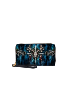 Frosted Antler Long Zip Wallet