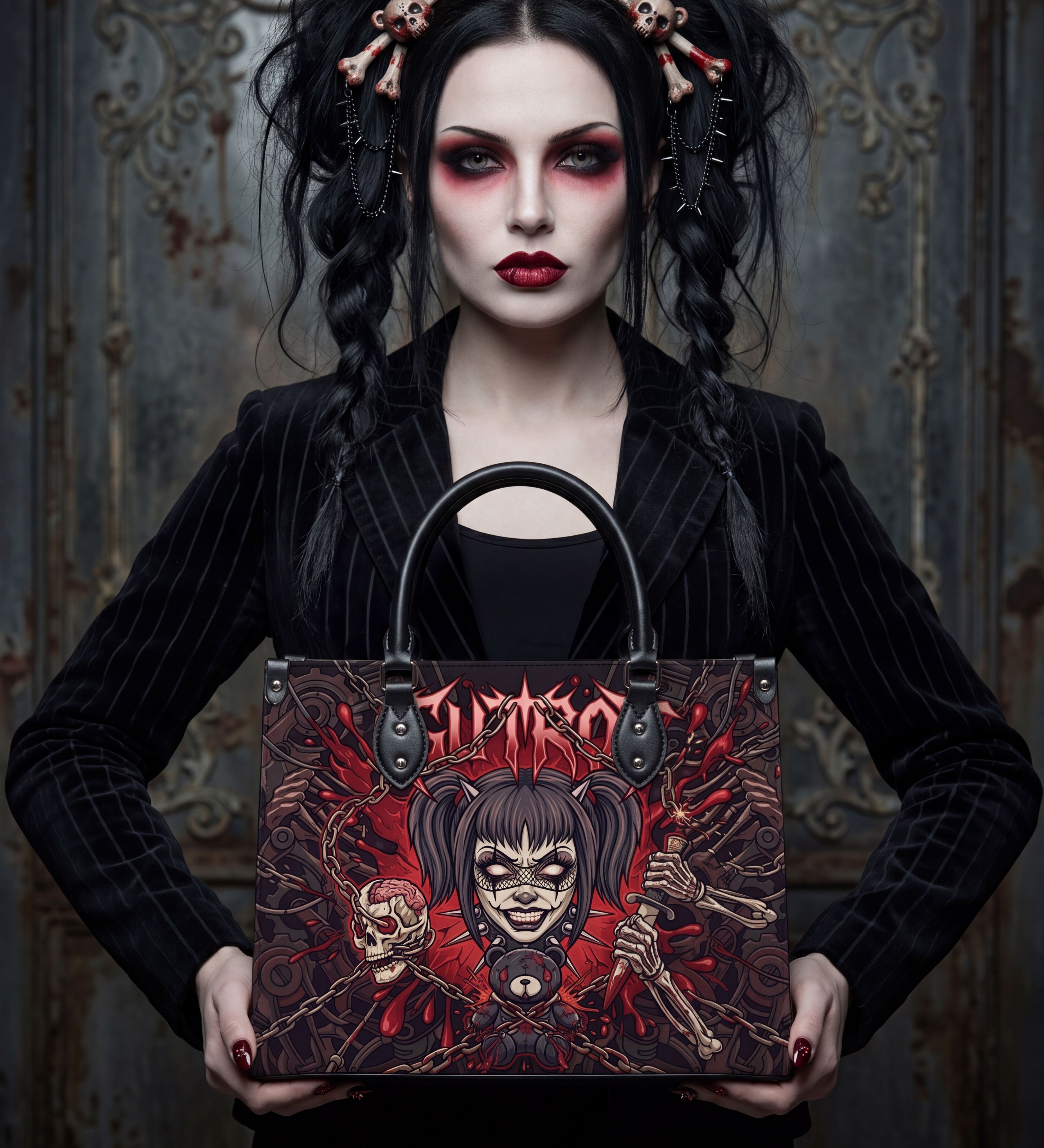 "Vicious Puppet" Leather Handbag