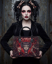 Vicious Puppet Leather Handbag