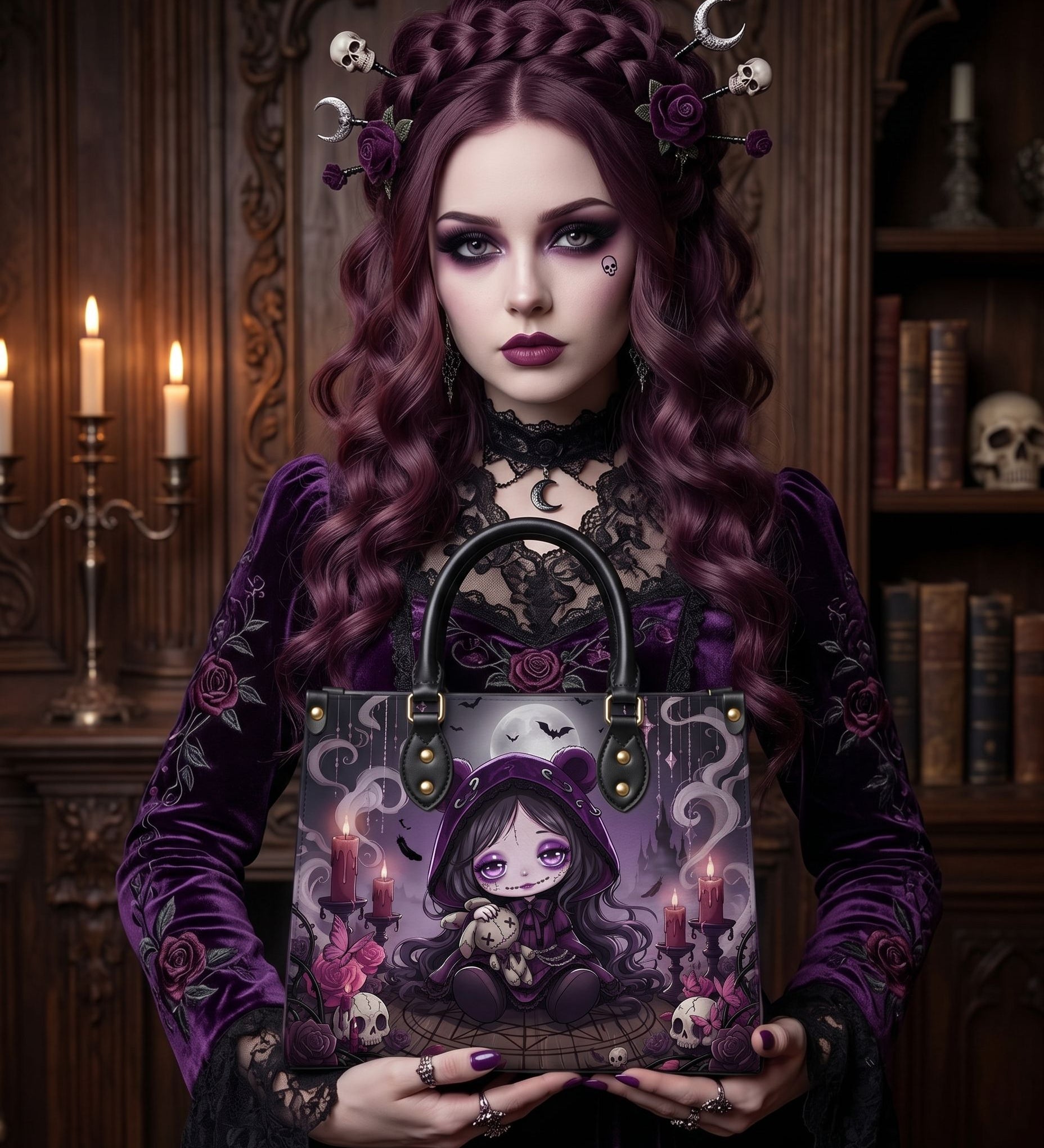 Ragged Doll Leather Handbag