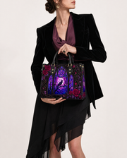 Glass Veil Leather Handbag