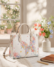 Floraptera Leather Handbag