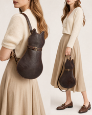 Vintage Cat Silhouette Crossbody Bag