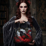 Raven Lycoris Leather Handbag