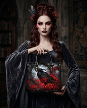Raven Lycoris Leather Handbag