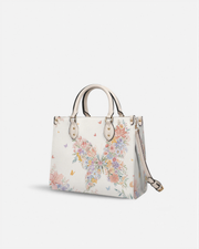 Floraptera Leather Handbag
