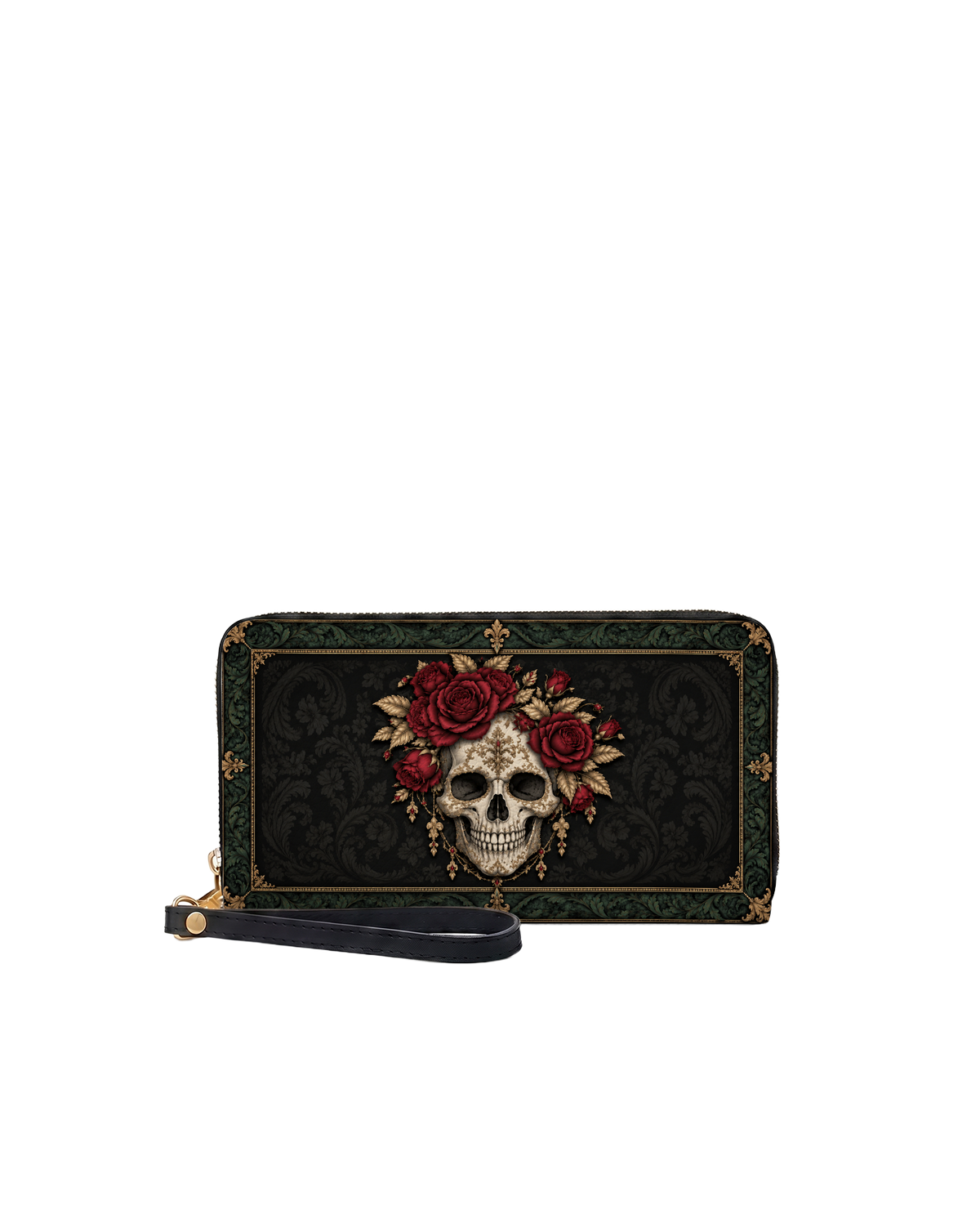 Osseous Rose Long Zip Wallet