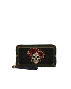 Osseous Rose Long Zip Wallet