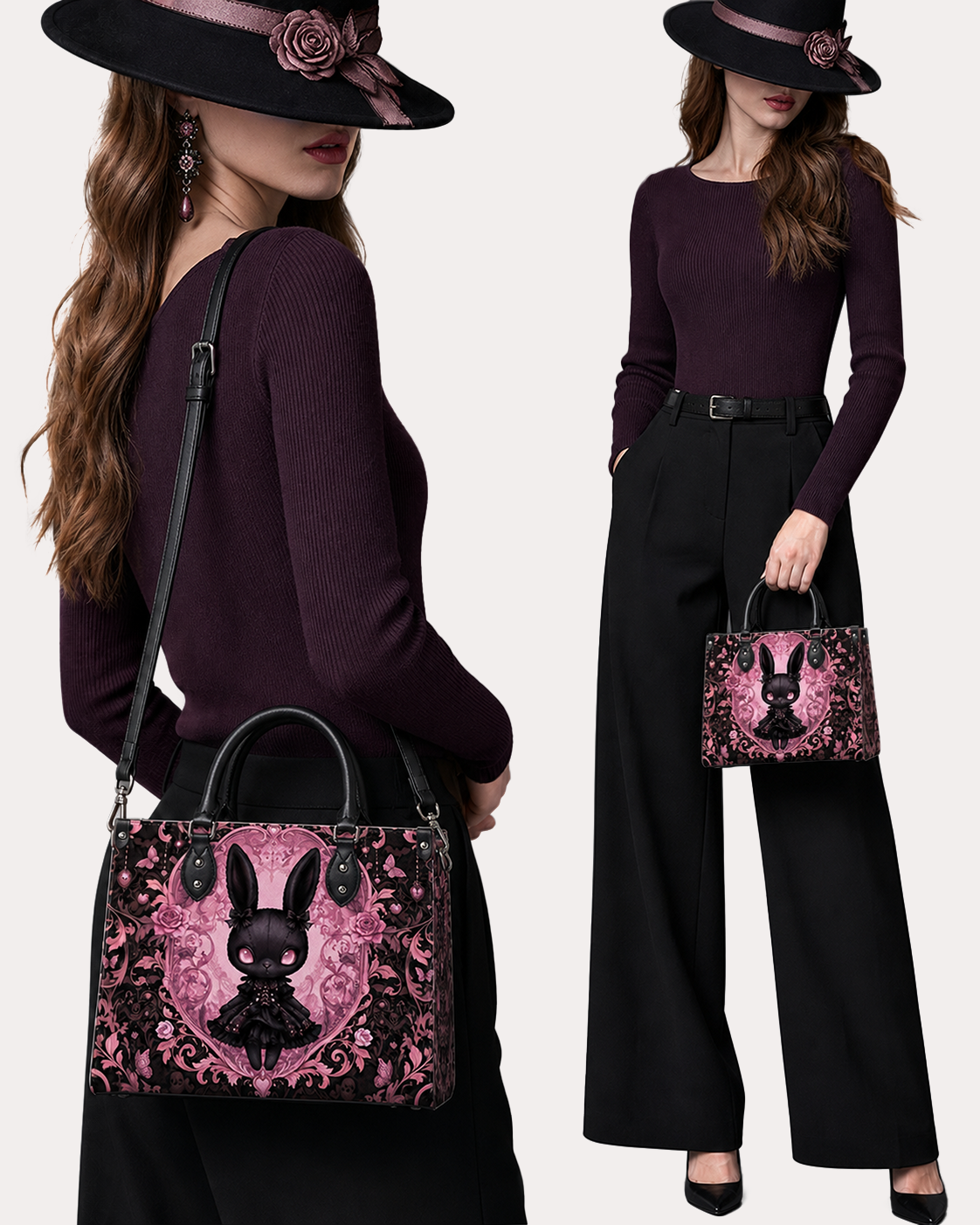 Dark Lolita Leather Handbag