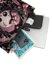 Slumbering Rose Unicorn Leather Handbag