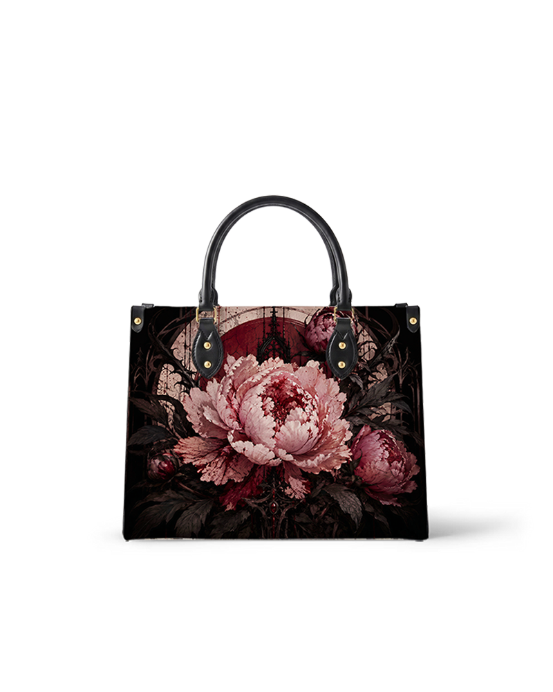 Altar Peony Leather Handbag