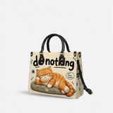 Orange Chill Vibe Leather Handbag