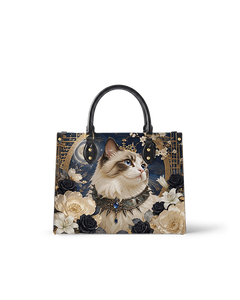 Lunar Ragdoll  Leather Handbag
