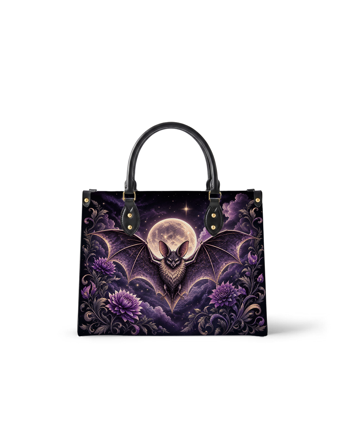 Violet Venom Leather Handbag