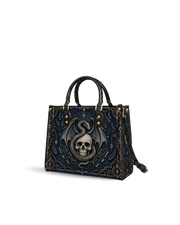 Deep Skull Leather Handbag