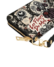Shadow Bloom Long Zip Wallet