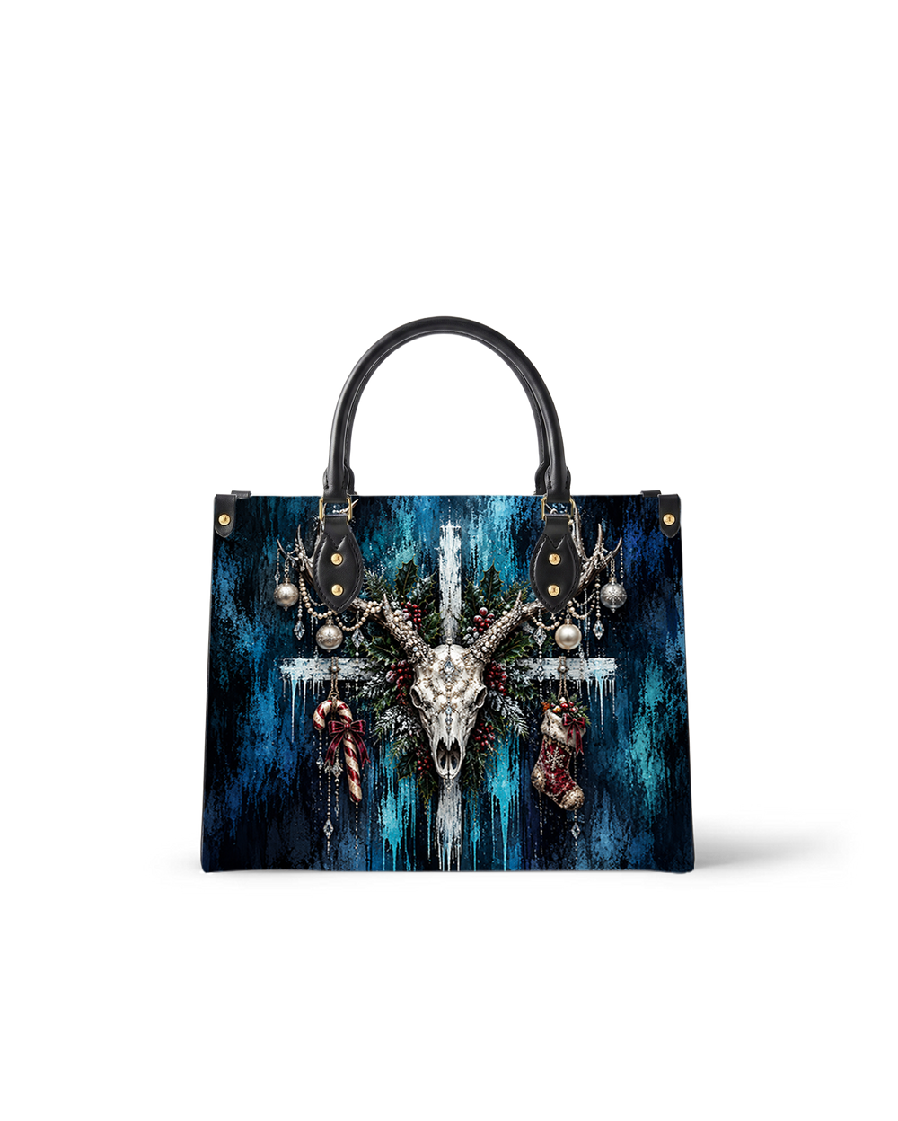 Frosted Antler Leather Handbag