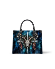 Frosted Antler Leather Handbag