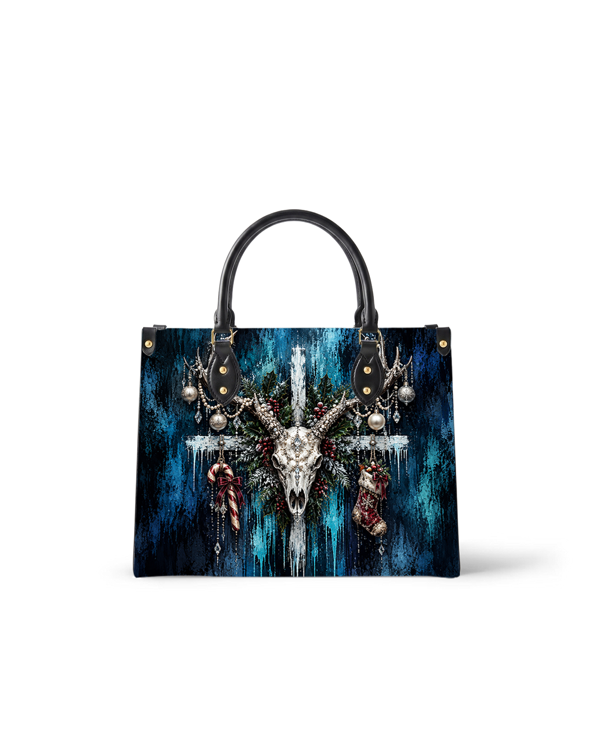 Frosted Antler Leather Handbag