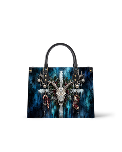 Frosted Antler Leather Handbag
