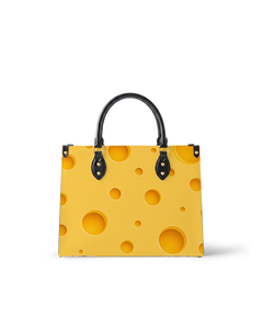 Cheese Bubbly Leather Handbag