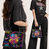 DIY "Paint-Your-Own" Rebel Bunny Bag (Paints Not Included) Leather Handbag