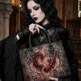 Ember Wings Leather Handbag