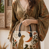 Lunar Cheetah Leather Handbag