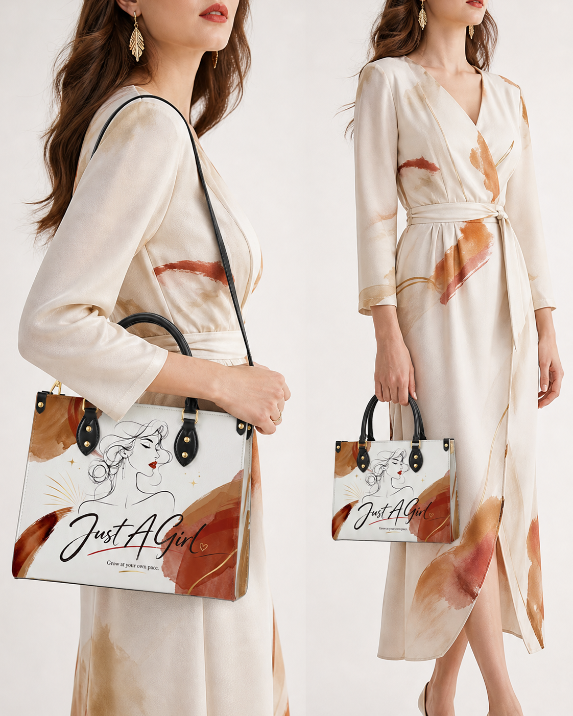 Just A Girl Leather Handbag