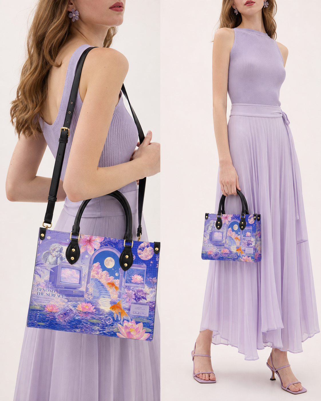 MoonPond Leather Handbag