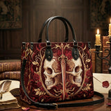 Crimson Arbiter Leather Handbag